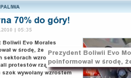 I artykuł o Boliwii...